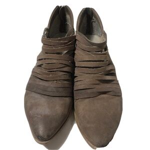 Leather Booties Handcrafted In Italy. Size 38.